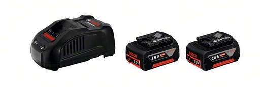 [9000.018.2] Bosch Akku Starter-SET 2x Akku PRO Core + Schnellladegerät (18V/5.5Ah)