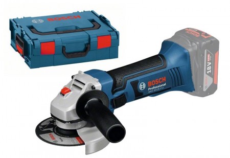 [9001.018.1] Bosch Akku-Winkelschleifer m. Drehzahlregulierung, GWS 18V-11 S / inkl. L-Boxx [18V OHNE AKKU]